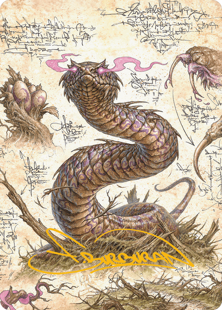 Rottenmouth Viper Art Card (Gold-Stamped Signature) [Bloomburrow Art Series] | PLUS EV GAMES 