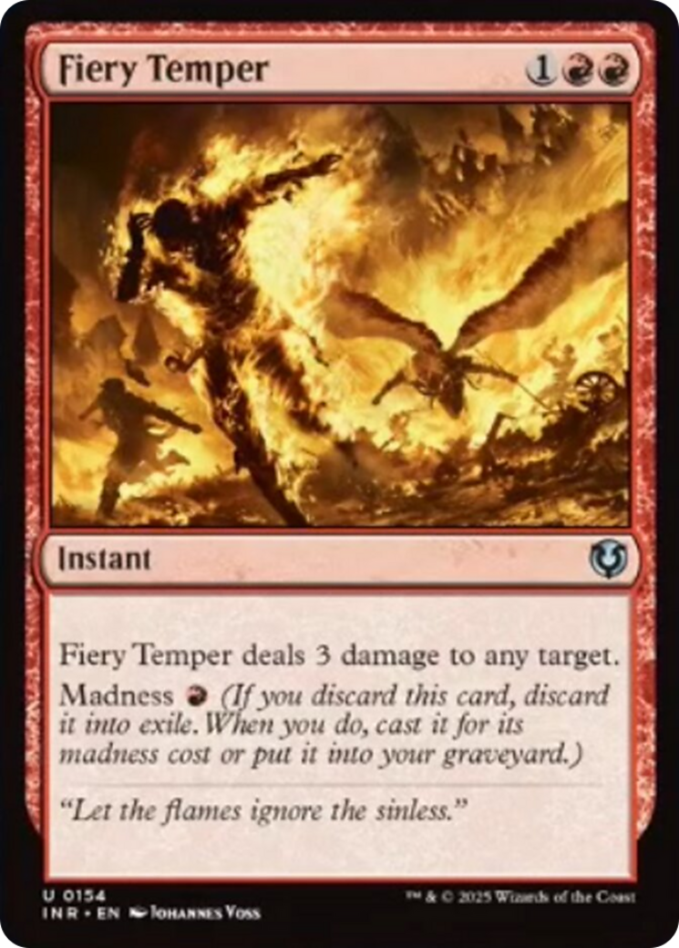 Fiery Temper [Innistrad Remastered] | PLUS EV GAMES 