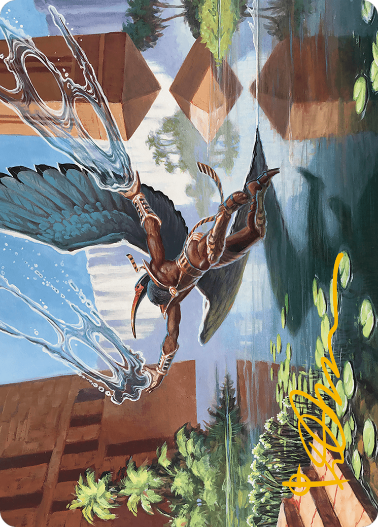 Nadu, Winged Wisdom Art Card (Gold-Stamped Signature) [Modern Horizons 3 Art Series] | PLUS EV GAMES 