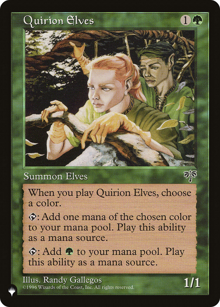 Quirion Elves [The List Reprints] | PLUS EV GAMES 