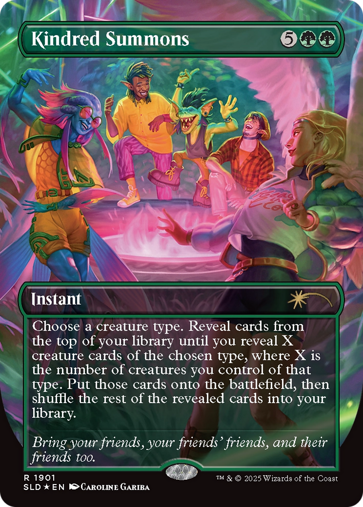 Kindred Summons (Double Rainbow Foil) [Secret Lair Drop Series] | PLUS EV GAMES 