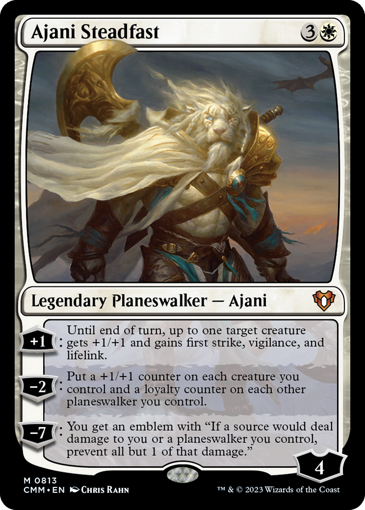 Ajani Steadfast [Commander Masters] | PLUS EV GAMES 