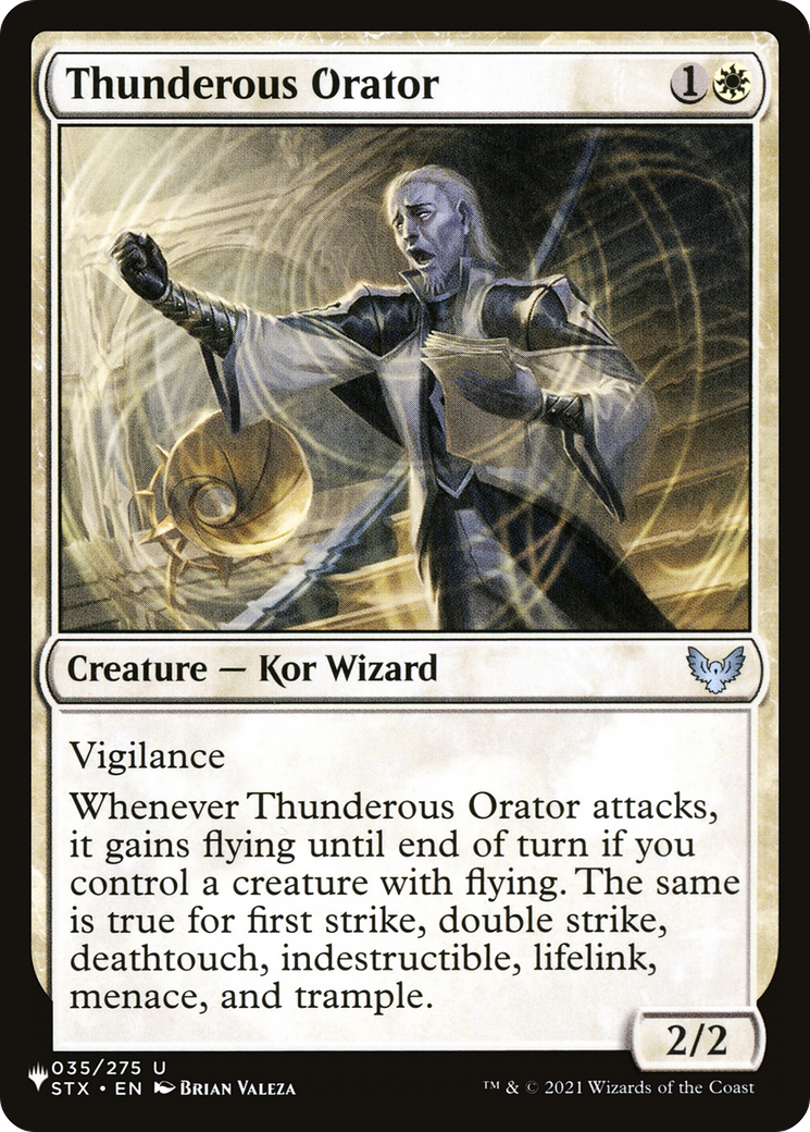 Thunderous Orator [The List Reprints] | PLUS EV GAMES 