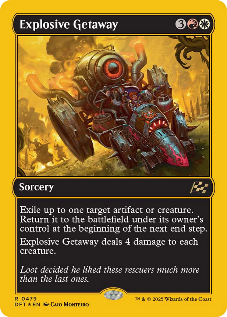 Explosive Getaway (First-Place Foil) [Aetherdrift] | PLUS EV GAMES 