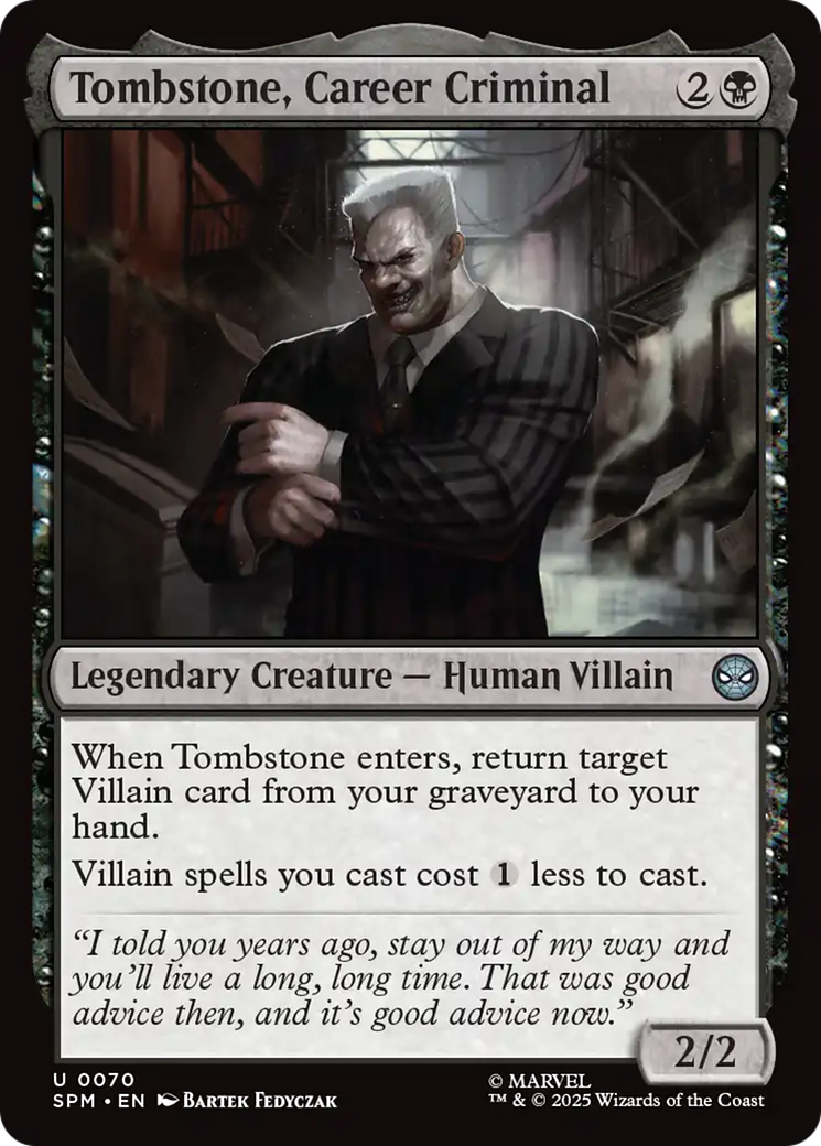 Tombstone, Career Criminal [Marvel's Spider-Man] | PLUS EV GAMES 