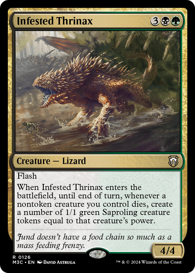 Infested Thrinax [Modern Horizons 3 Commander] | PLUS EV GAMES 