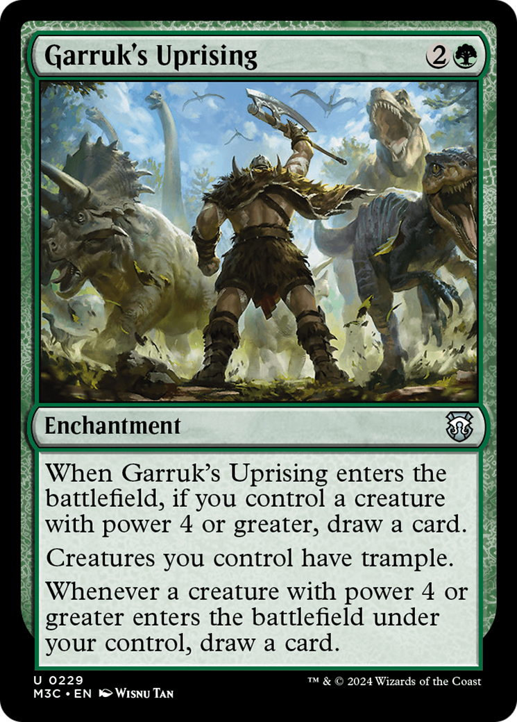 Garruk's Uprising (Ripple Foil) [Modern Horizons 3 Commander] | PLUS EV GAMES 