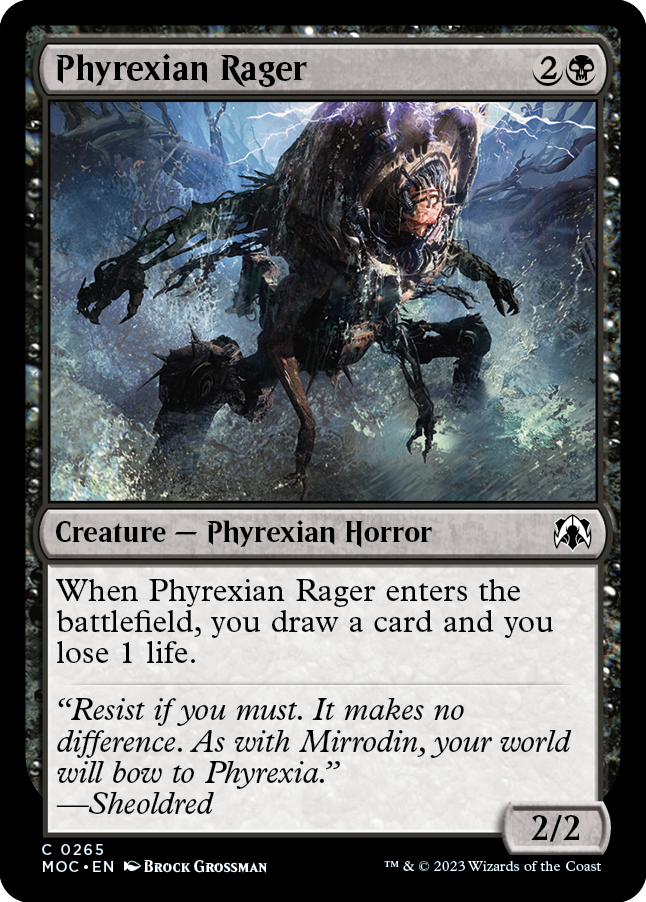 Phyrexian Rager [March of the Machine Commander] | PLUS EV GAMES 