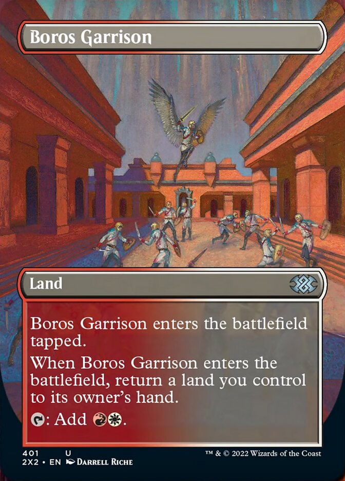 Boros Garrison (Borderless Alternate Art) [Double Masters 2022] | PLUS EV GAMES 