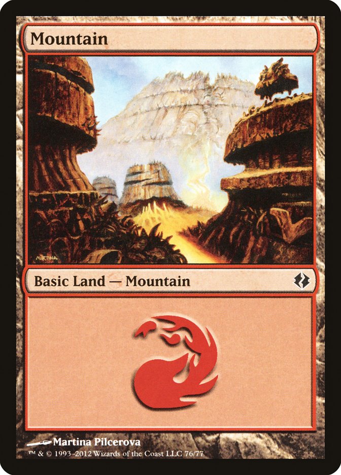 Mountain (76) [Duel Decks: Venser vs. Koth] | PLUS EV GAMES 