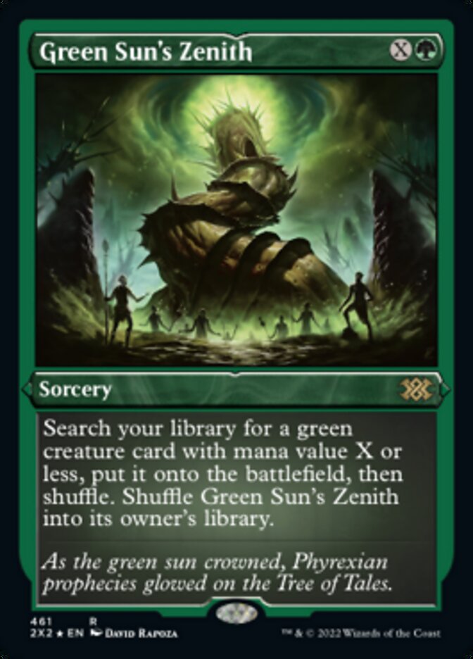 Green Sun's Zenith (Foil Etched) [Double Masters 2022] | PLUS EV GAMES 
