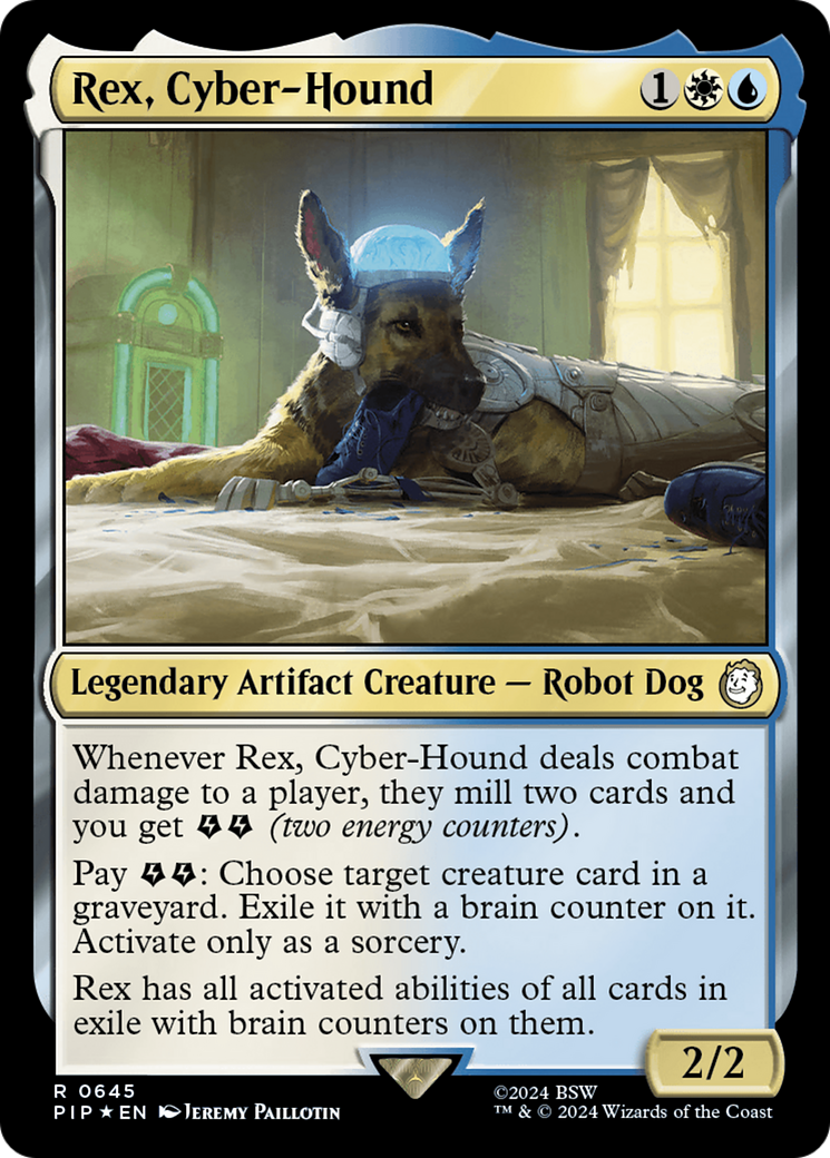 Rex, Cyber-Hound (Surge Foil) [Fallout] | PLUS EV GAMES 