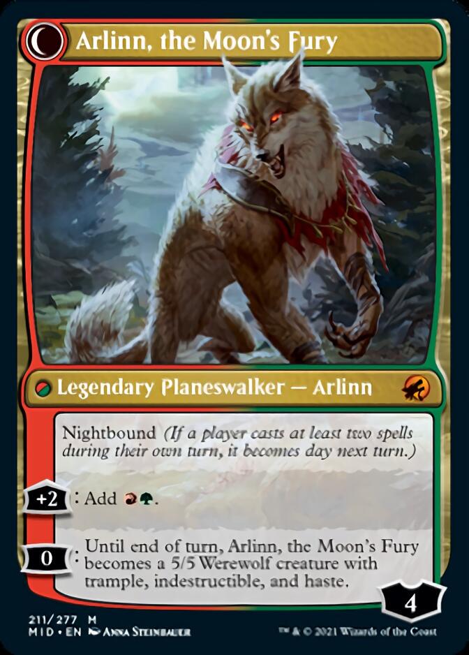 Arlinn, the Pack's Hope // Arlinn, the Moon's Fury [Innistrad: Midnight Hunt] | PLUS EV GAMES 