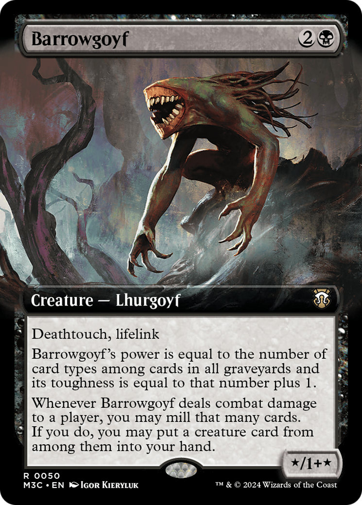 Barrowgoyf (Extended Art) [Modern Horizons 3 Commander] | PLUS EV GAMES 