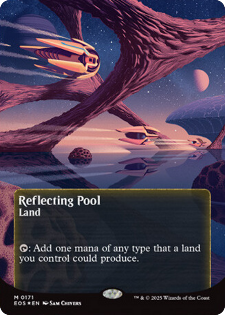 Reflecting Pool (0171) (Borderless) (Galaxy Foil) [Edge of Eternities: Stellar Sights] | PLUS EV GAMES 