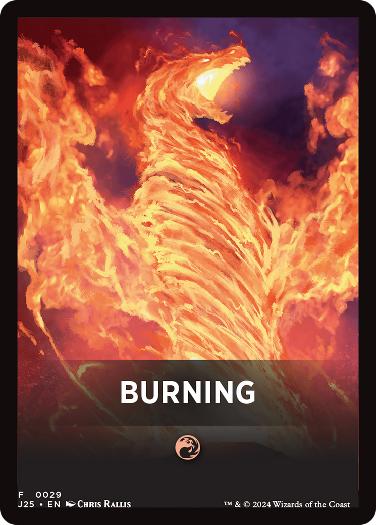 Burning Theme Card [Foundations Jumpstart Front Cards] | PLUS EV GAMES 