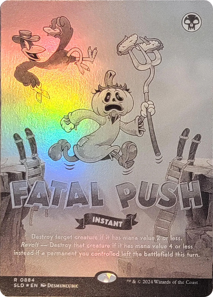 Fatal Push (0884) (Black & White Foil) [Secret Lair Drop Series] | PLUS EV GAMES 