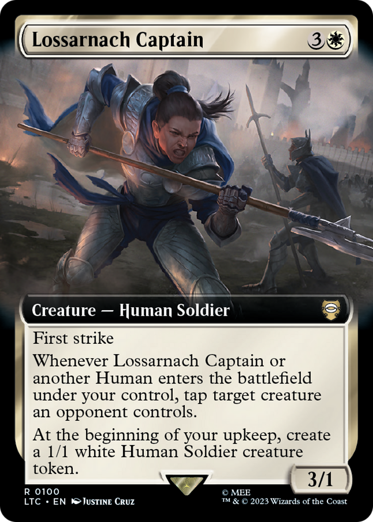 Lossarnach Captain (Extended Art) [The Lord of the Rings: Tales of Middle-Earth Commander] | PLUS EV GAMES 