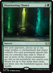 Disorienting Choice (Extended Art) [Duskmourn: House of Horror Commander] | PLUS EV GAMES 