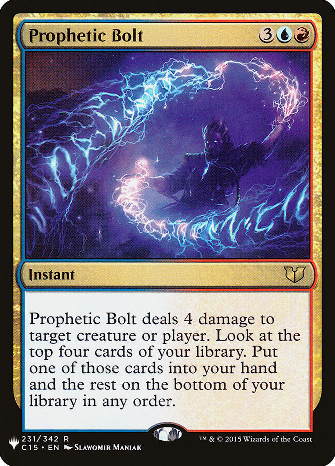 Prophetic Bolt [The List] | PLUS EV GAMES 