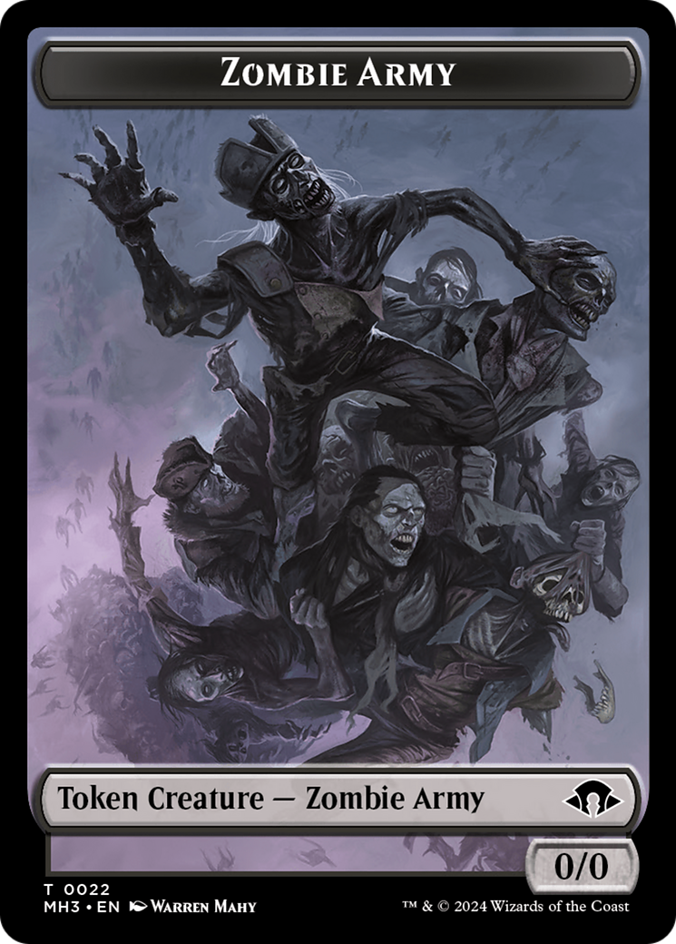 Zombie Army Token [Modern Horizons 3 Tokens] | PLUS EV GAMES 