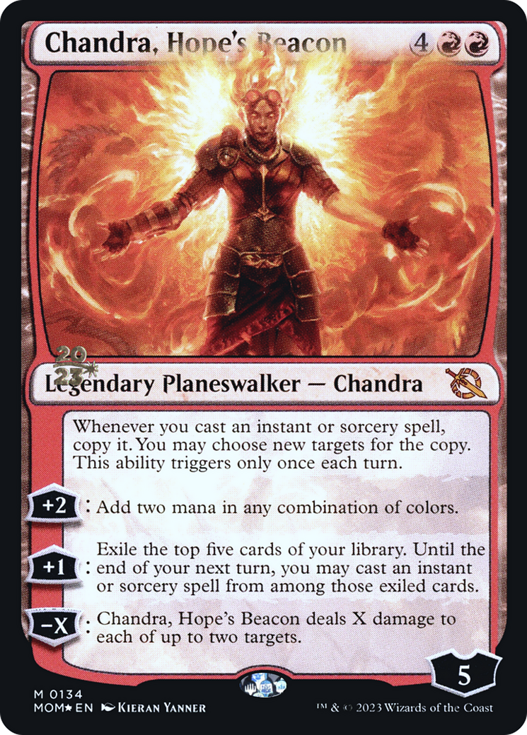 Chandra, Hope's Beacon [March of the Machine Prerelease Promos] | PLUS EV GAMES 