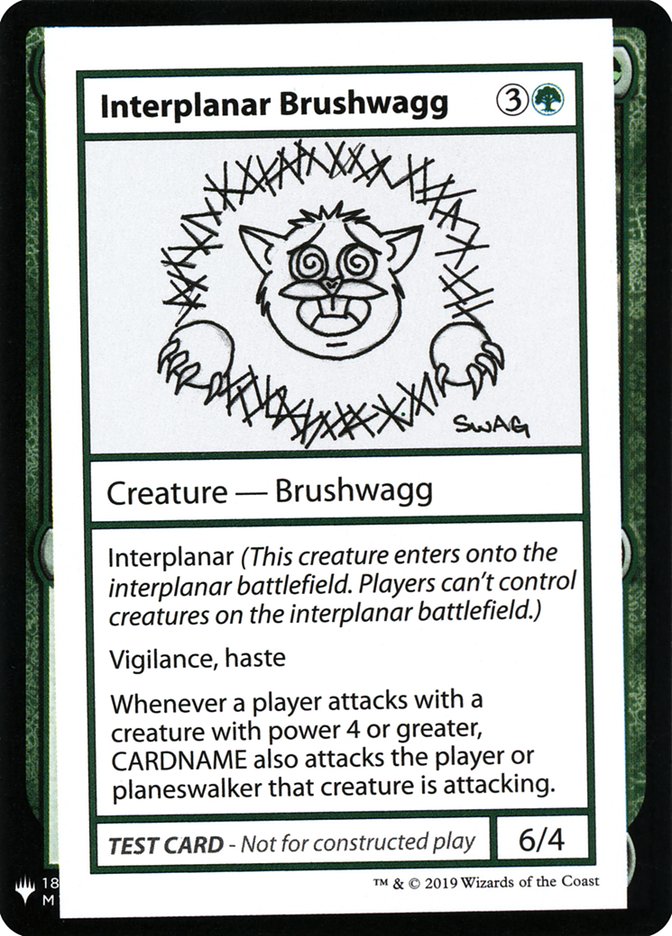 Interplanar Brushwagg [Mystery Booster Playtest Cards] | PLUS EV GAMES 