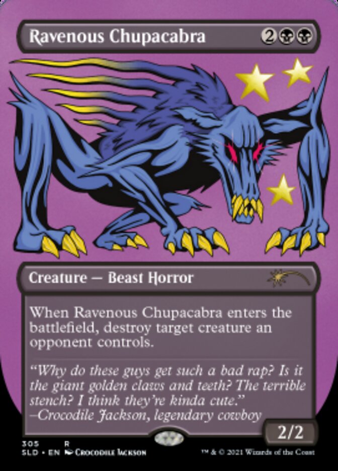 Ravenous Chupacabra (Borderless) (Foil Etched) [Secret Lair Drop Series] | PLUS EV GAMES 