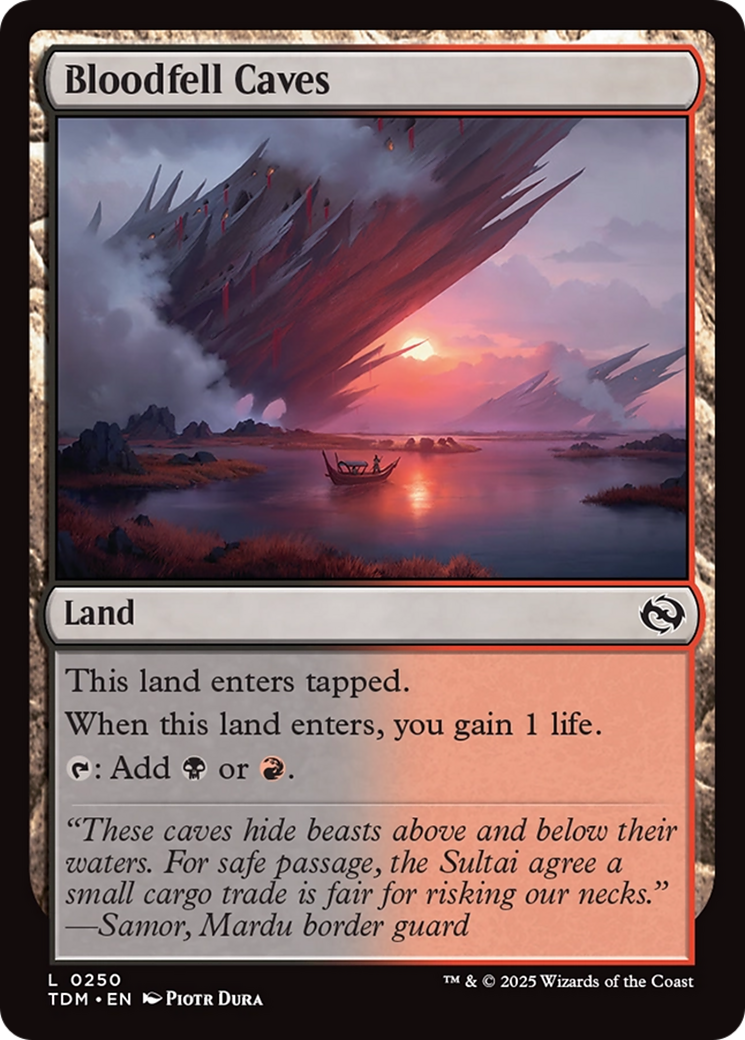 Bloodfell Caves [Tarkir: Dragonstorm] | PLUS EV GAMES 