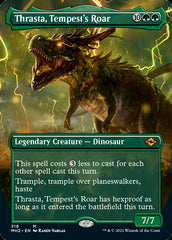 Thrasta, Tempest's Roar (Borderless Alternate Art) [Modern Horizons 2] | PLUS EV GAMES 