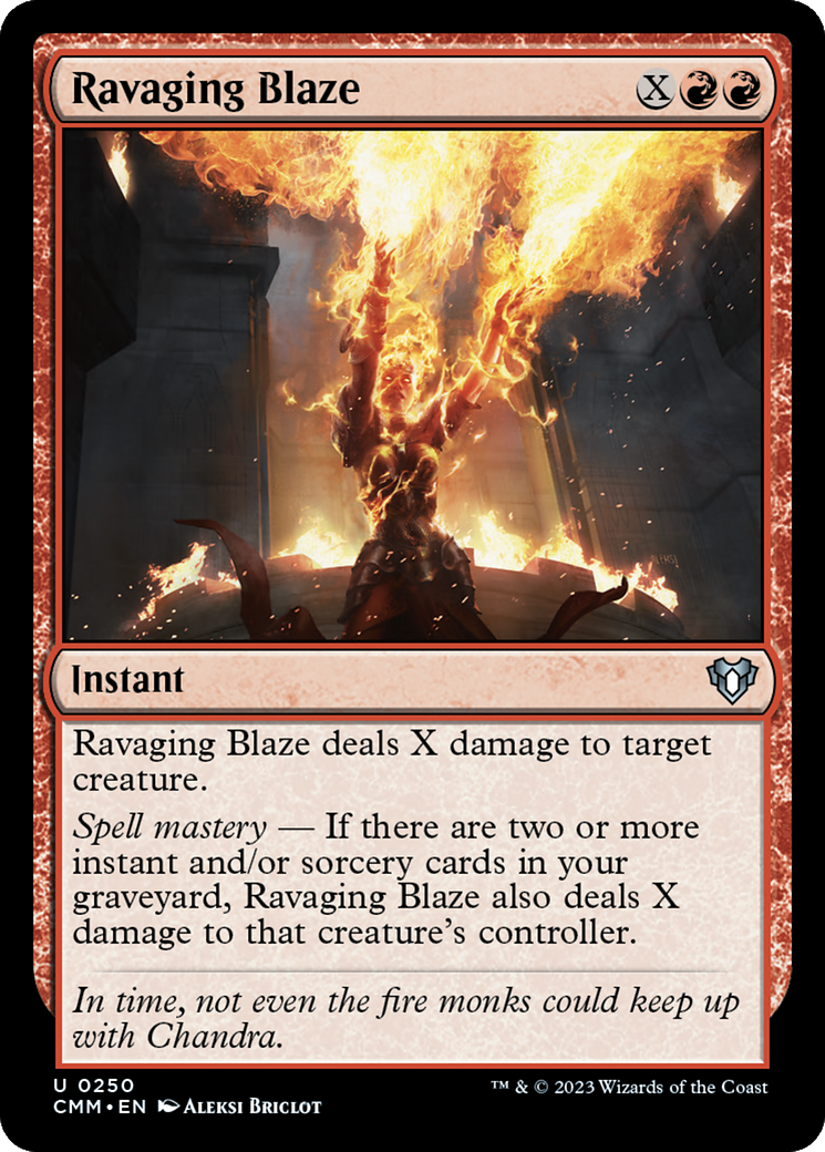 Ravaging Blaze [Commander Masters] | PLUS EV GAMES 