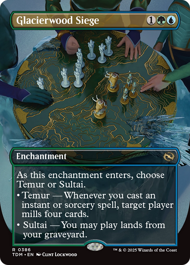 Glacierwood Siege (Borderless) [Tarkir: Dragonstorm] | PLUS EV GAMES 