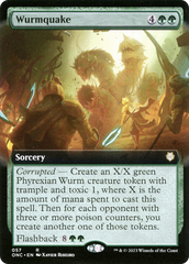 Wurmquake (Extended Art) [Phyrexia: All Will Be One Commander] | PLUS EV GAMES 