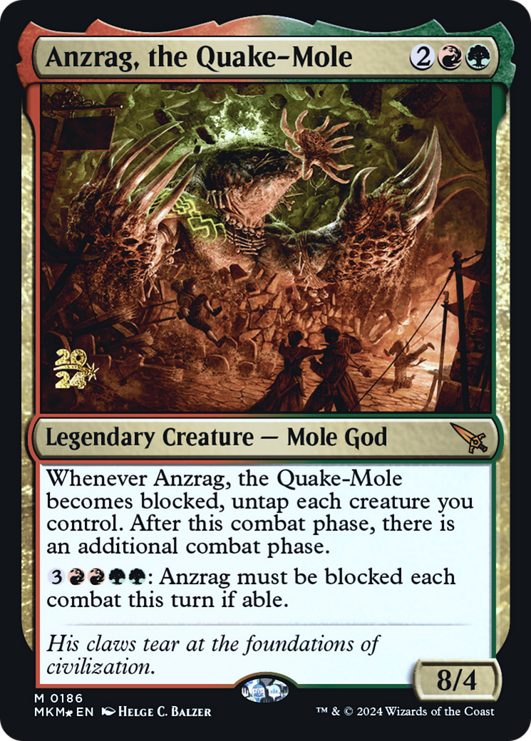 Anzrag, the Quake-Mole [Murders at Karlov Manor Prerelease Promos] | PLUS EV GAMES 