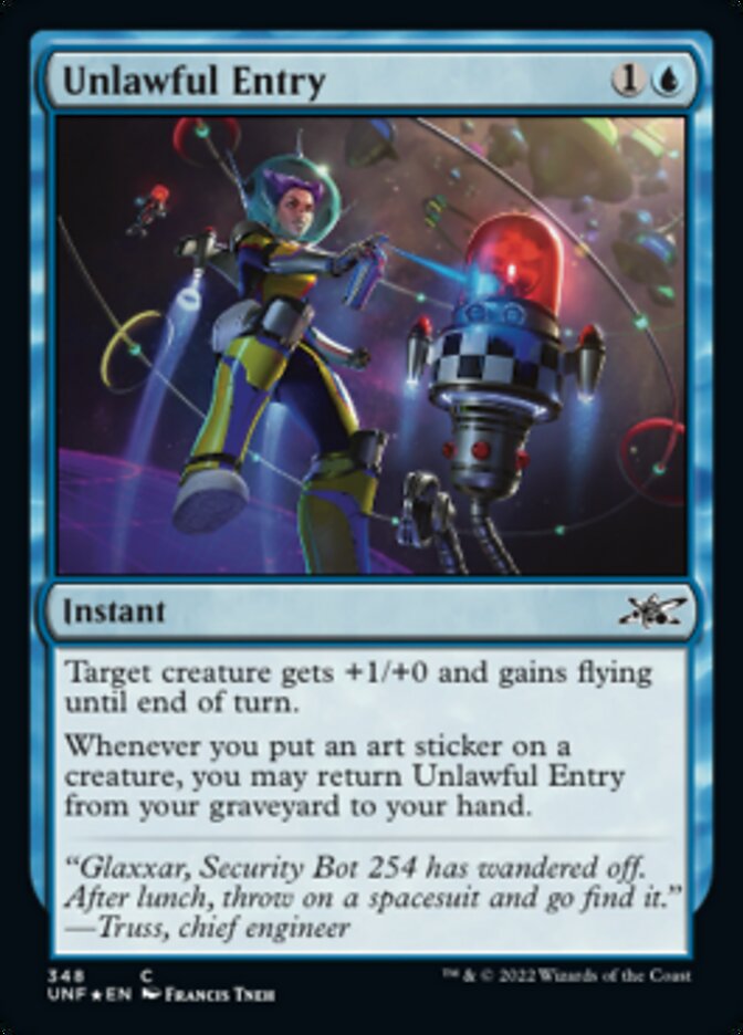 Unlawful Entry (Galaxy Foil) [Unfinity] | PLUS EV GAMES 