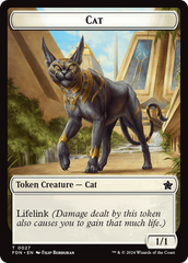 Cat (0027) // Phyrexian Goblin Double-Sided Token [Foundations Tokens] | PLUS EV GAMES 