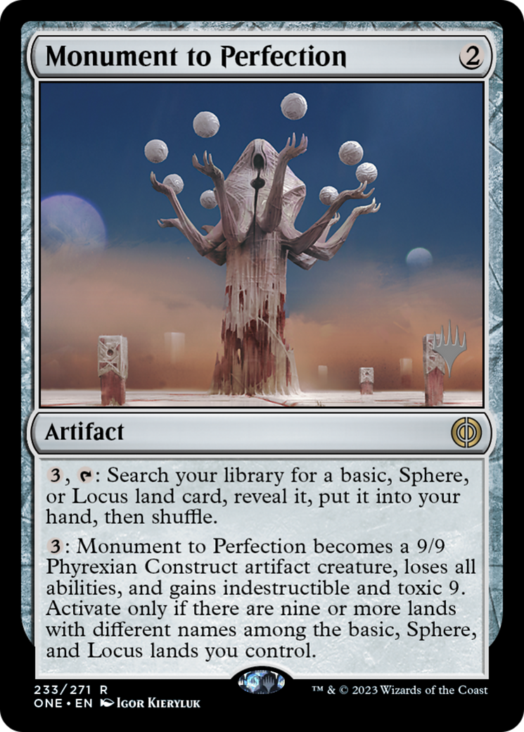 Monument to Perfection (Promo Pack) [Phyrexia: All Will Be One Promos] | PLUS EV GAMES 
