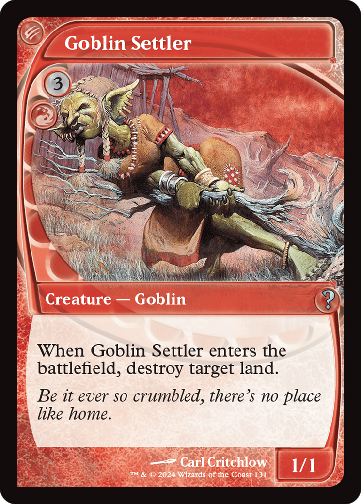 Goblin Settler (Future Sight) [Mystery Booster 2] | PLUS EV GAMES 