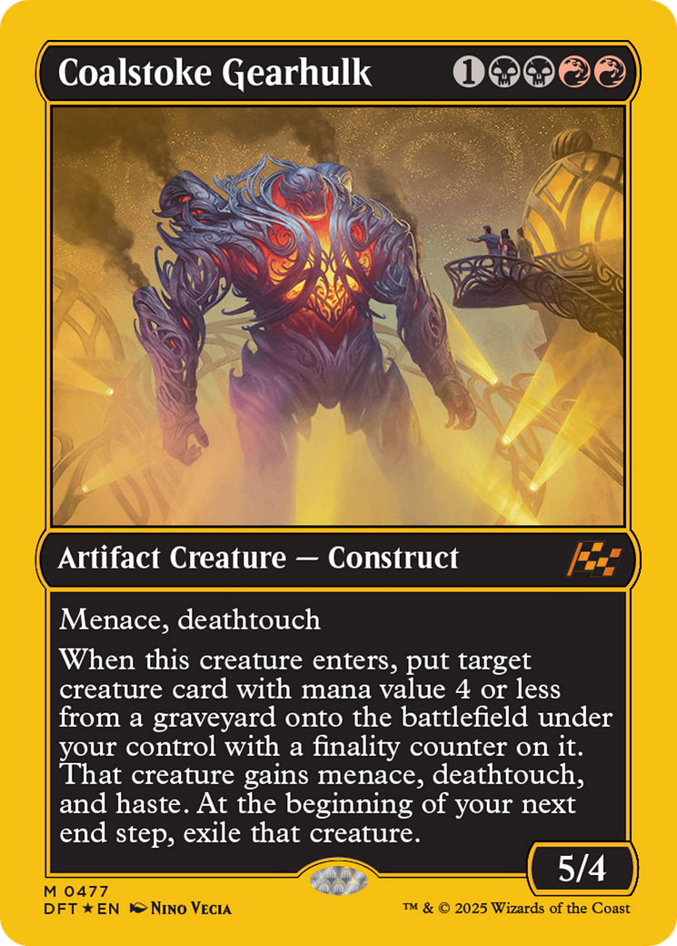 Coalstoke Gearhulk (First-Place Foil) [Aetherdrift] | PLUS EV GAMES 