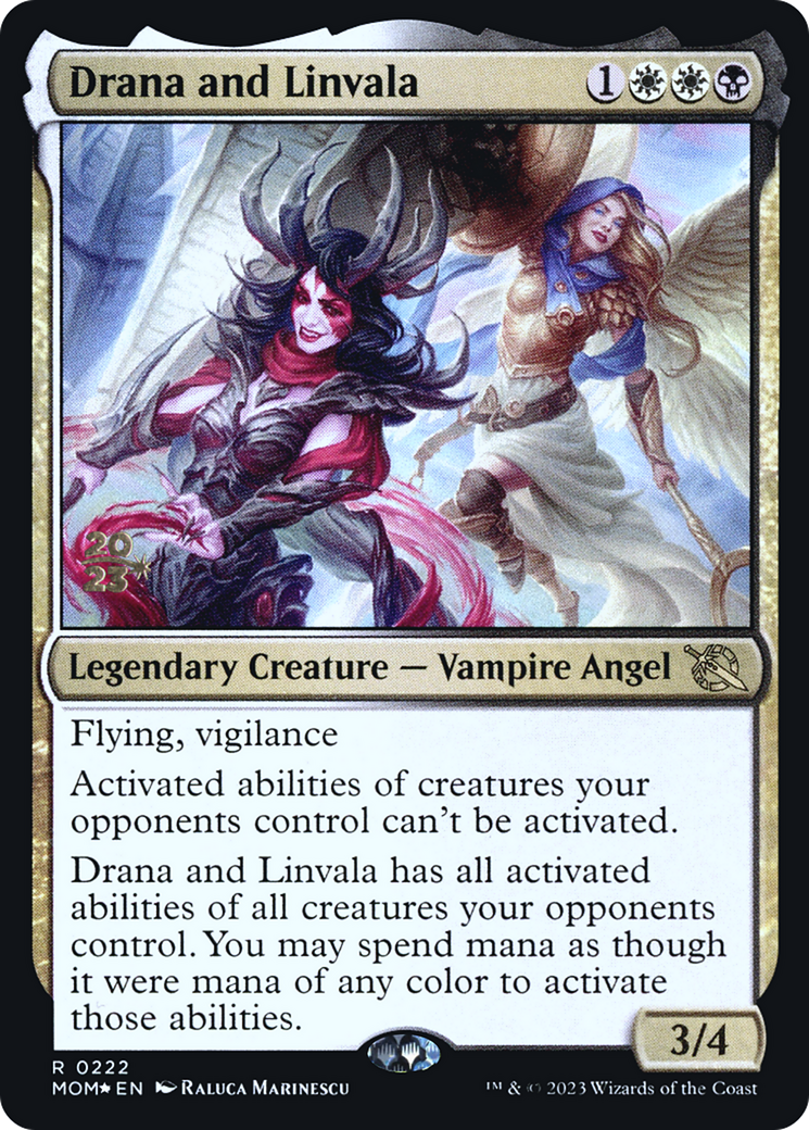 Drana and Linvala [March of the Machine Prerelease Promos] | PLUS EV GAMES 