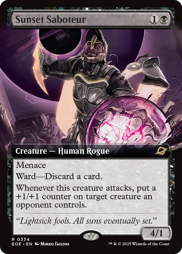Sunset Saboteur (Extended Art) [Edge of Eternities] | PLUS EV GAMES 