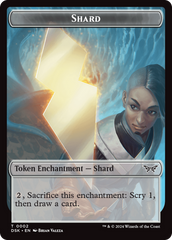 Glimmer // Shard Double-Sided Token [Duskmourn: House of Horror Tokens] | PLUS EV GAMES 