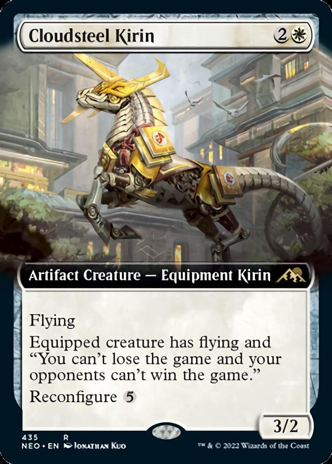 Cloudsteel Kirin (Extended Art) [Kamigawa: Neon Dynasty] | PLUS EV GAMES 