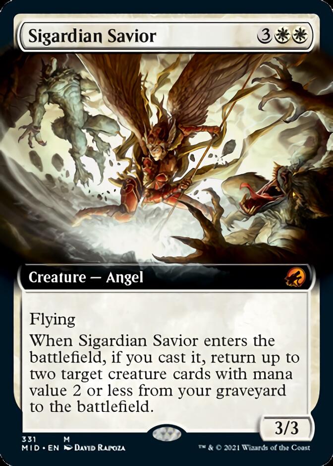 Sigardian Savior (Extended Art) [Innistrad: Midnight Hunt] | PLUS EV GAMES 