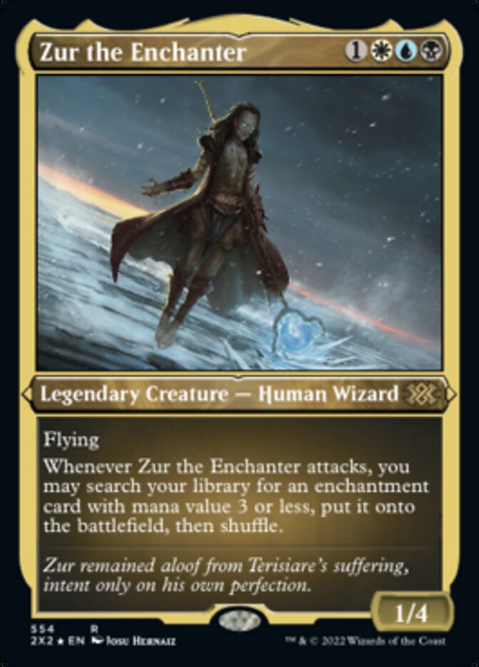 Zur the Enchanter (Foil Etched) [Double Masters 2022] | PLUS EV GAMES 