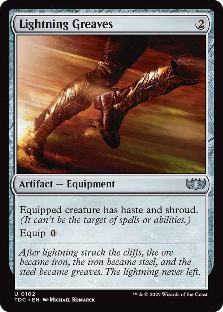 Lightning Greaves [Tarkir: Dragonstorm Commander] | PLUS EV GAMES 