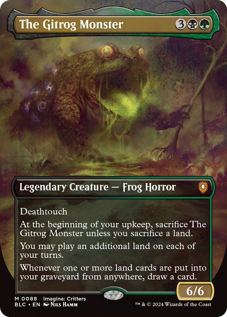 The Gitrog Monster (Borderless) [Bloomburrow Commander] | PLUS EV GAMES 