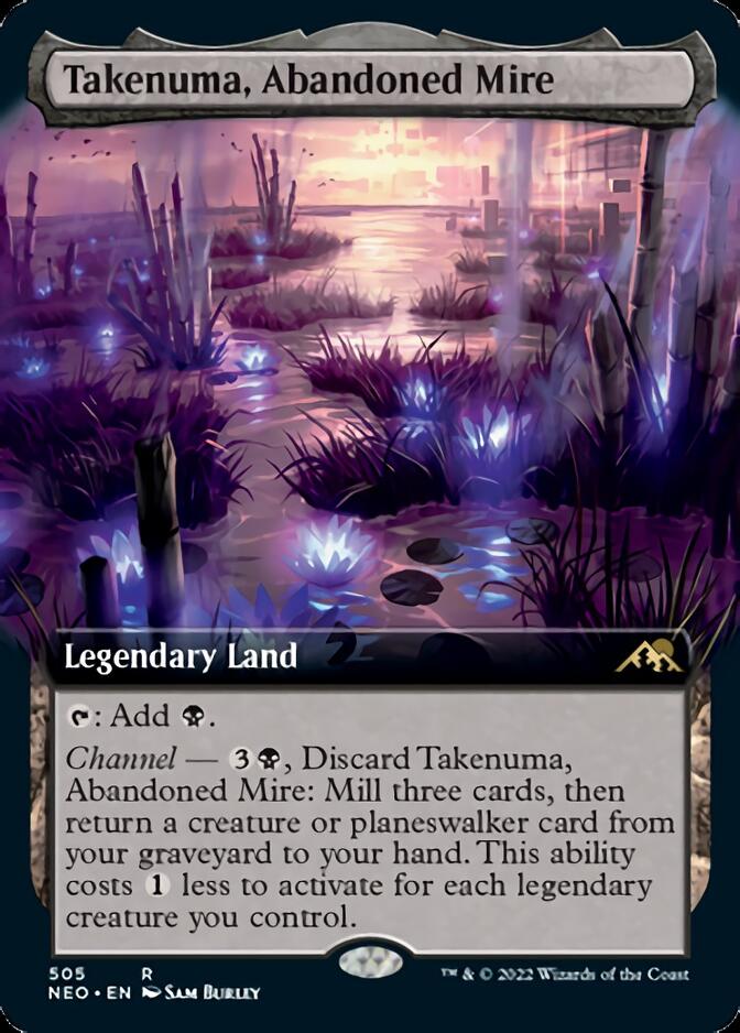 Takenuma, Abandoned Mire (Extended Art) [Kamigawa: Neon Dynasty] | PLUS EV GAMES 