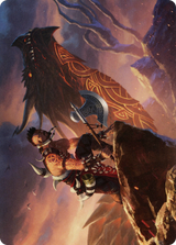 Dragonkin Berserker Art Card [Kaldheim: Art Series]