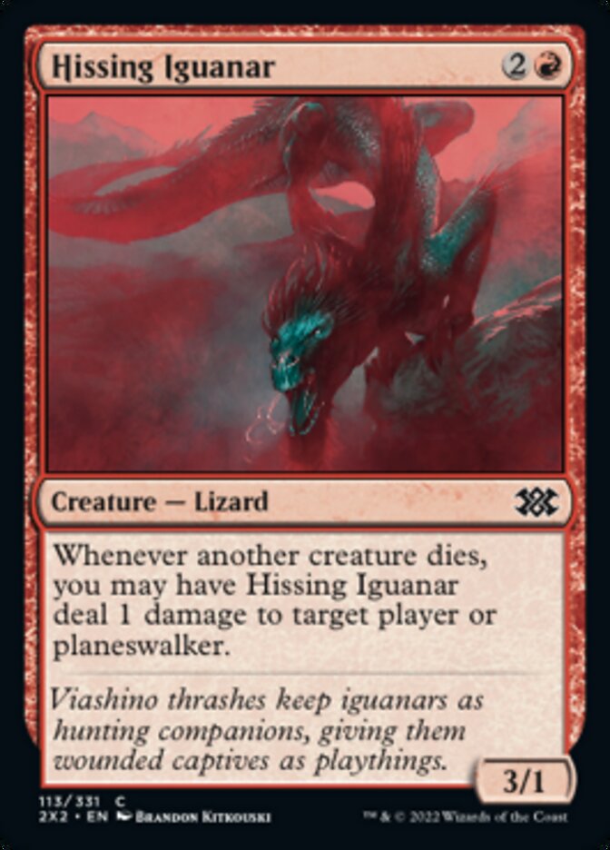 Hissing Iguanar [Double Masters 2022] | PLUS EV GAMES 